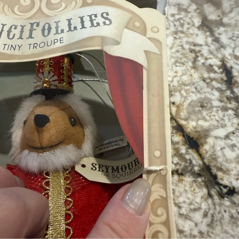 Demdaco Fancifollies Tiny Troupe Seymour the Squirrel Ornament